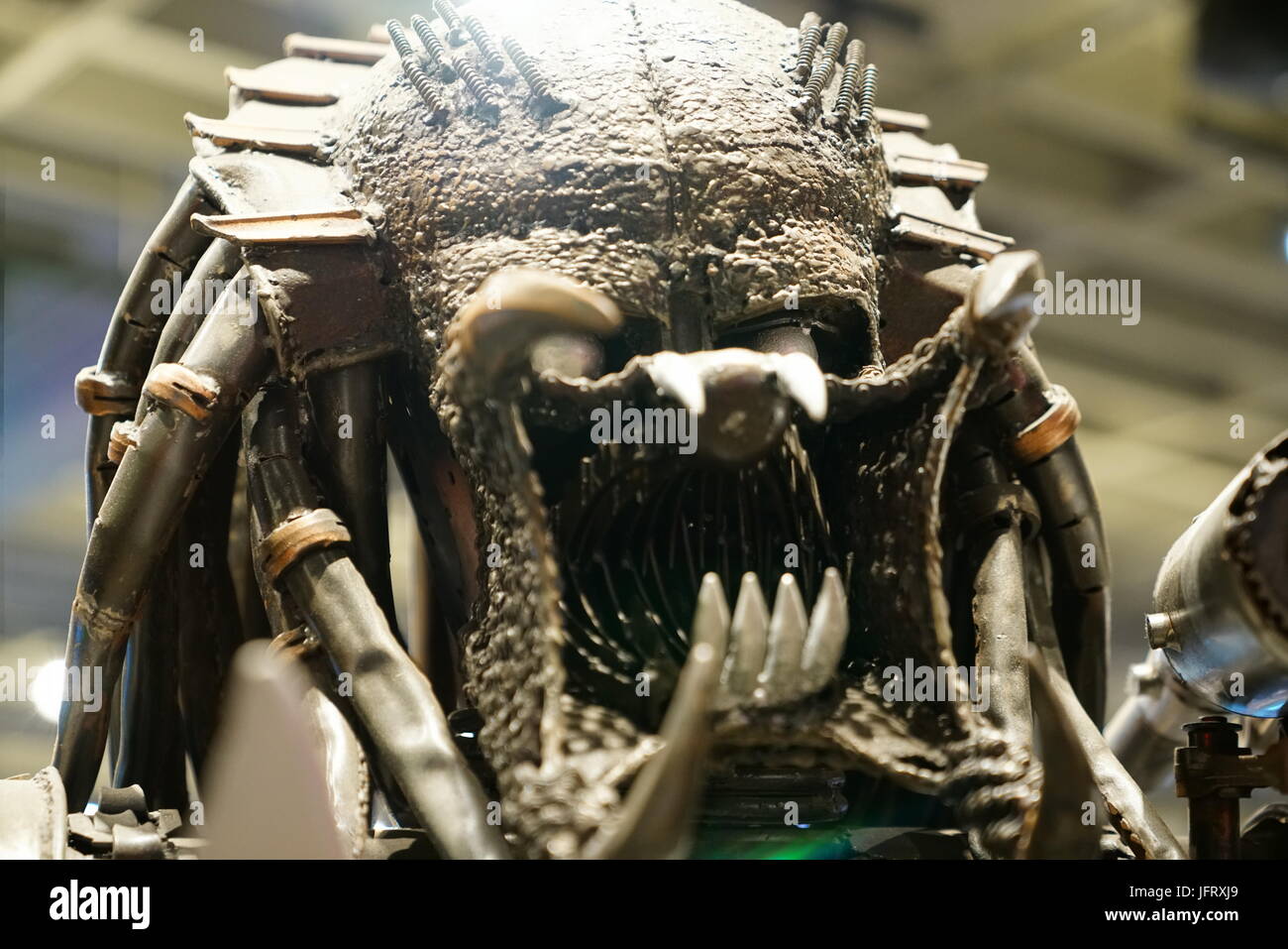 Los Angeles, California, USA - JUNE 25, 2017: Predator puppet in the souvenirs gift shop on Hollywood Blvd and Orange Dr. Stock Photo