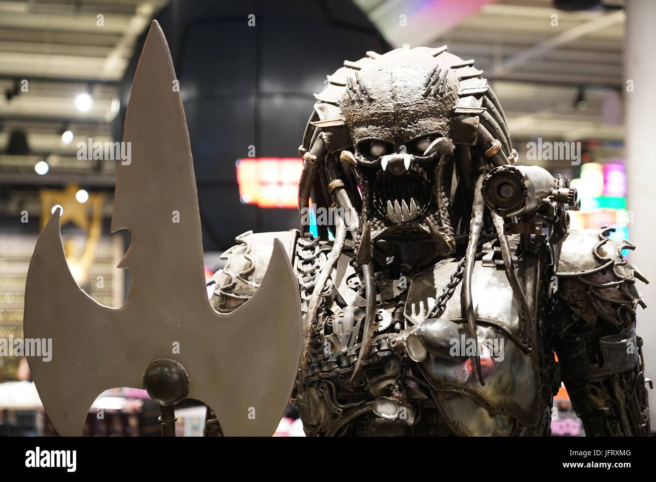 Los Angeles, California, USA - JUNE 25, 2017: Predator puppet in the souvenirs gift shop on Hollywood Blvd and Orange Dr. Stock Photo