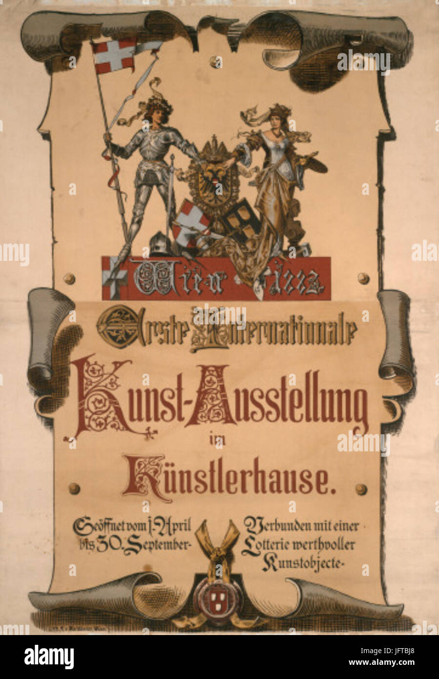 1. Internationale Kunstausstellung Künstlerhaus Stock Photo