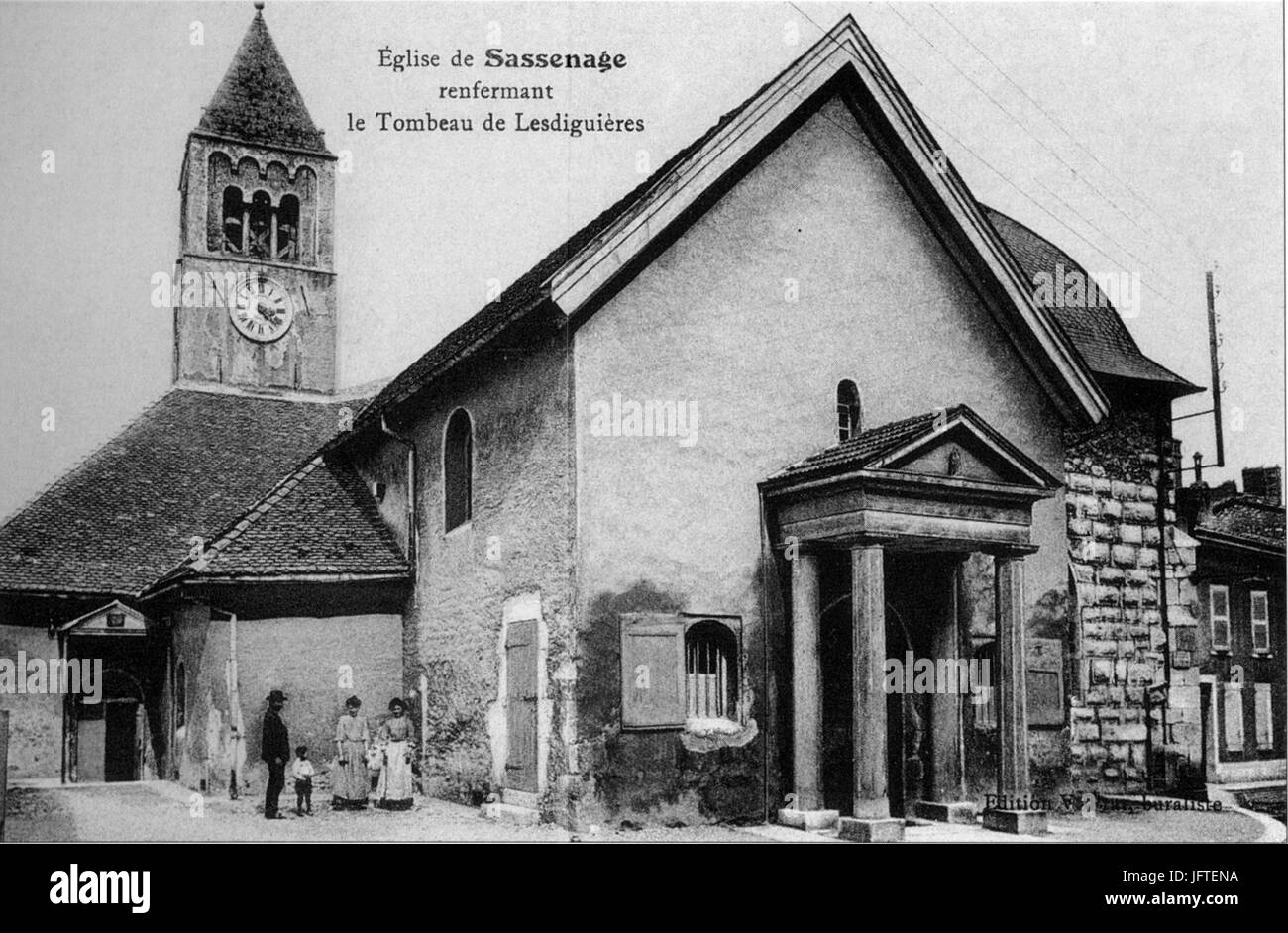 Église de Sassenage, renfermant le Tombeau de Lesdiguières, p32 L'Isère 1900-1920 - édition V , buraliste Stock Photo