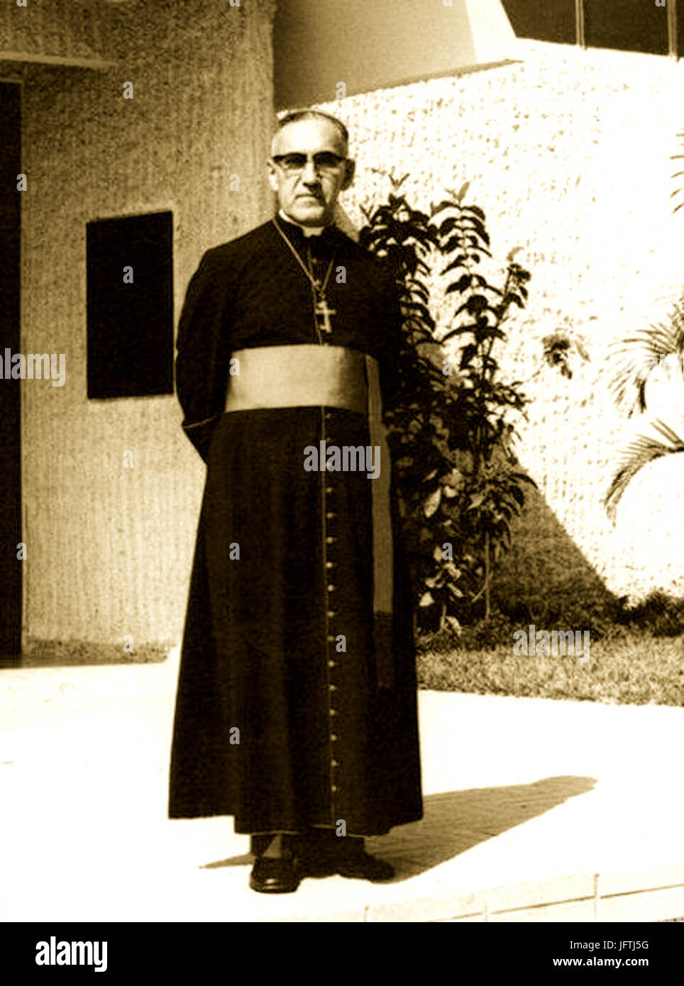 Óscar Romero during his stay in Rome Stock Photo