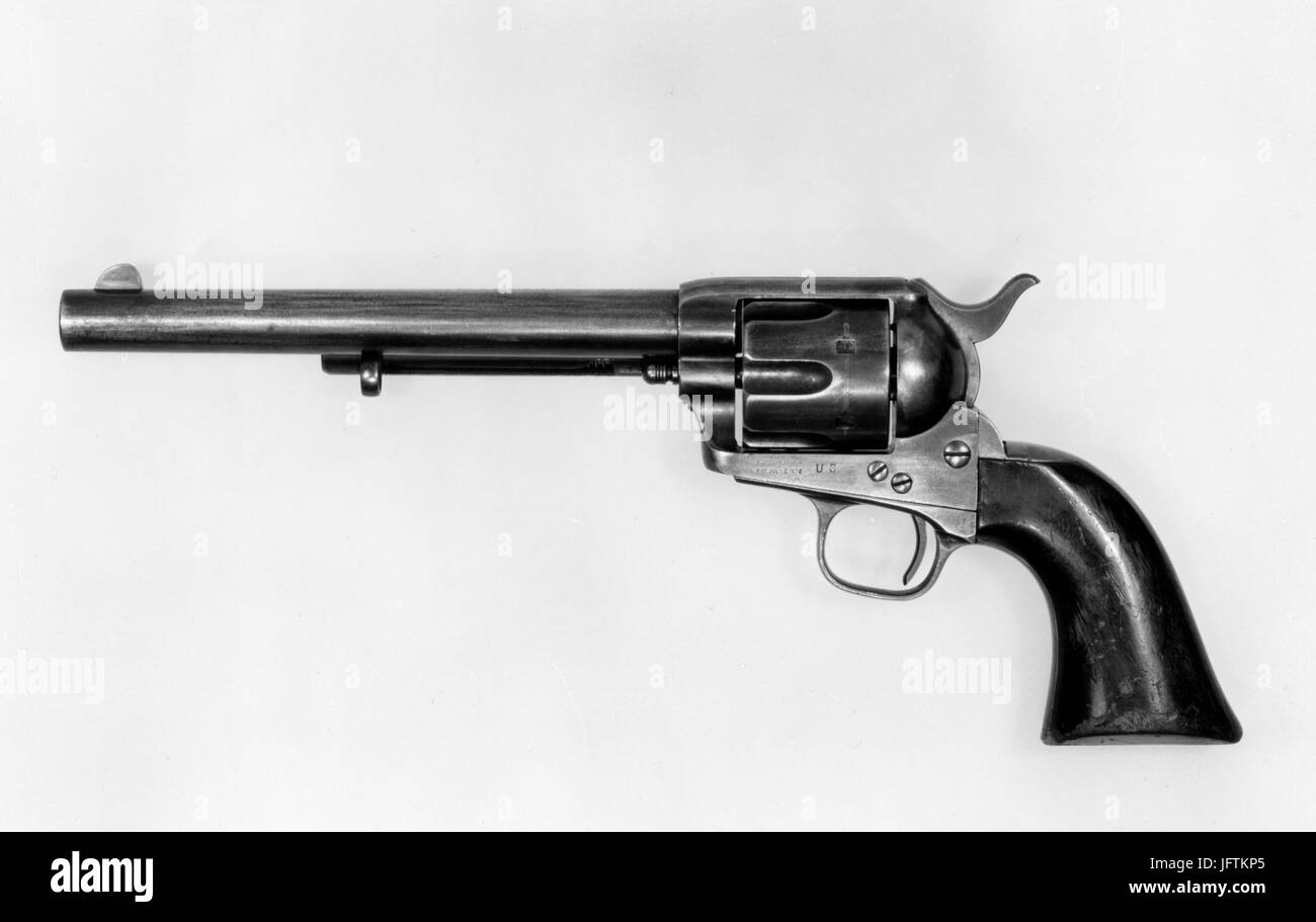 Peacemaker  Colt Single-Action Army Revolver, serial no. 4519 MET 59.143.4 169744 jan2015 Stock Photo