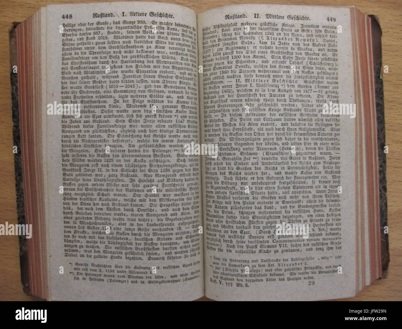 Allgemeine deutsche Real-Enzyklopädie für die gebildeten Stände (1824) - S 448-449 Stock Photo