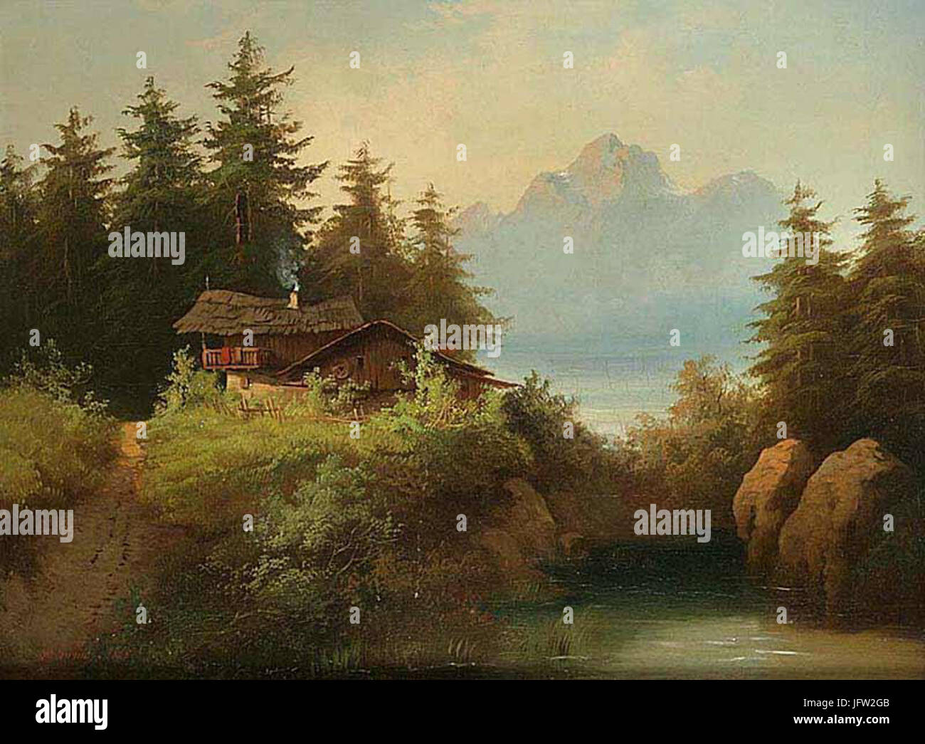 LED Wechsel-Leinwand Canvalight® TEX | Romantischer Hirsch mit Blumen | Hochformat