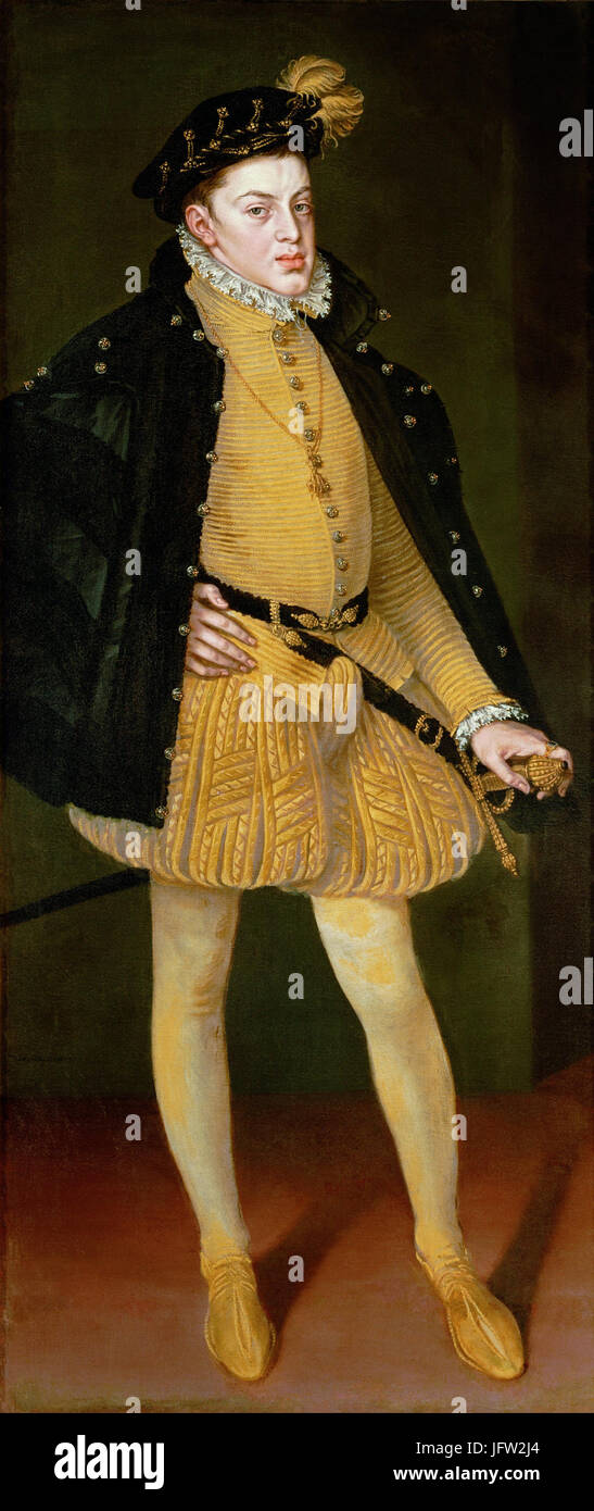 Alonso Sánchez Coello - Infant Don Carlos of Spain - Google Art Project Stock Photo