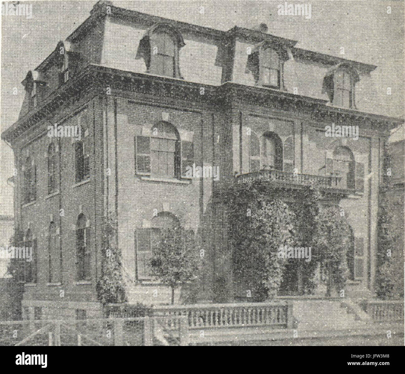 Carte postale NJ allée East Side Paterson New Jersey vers