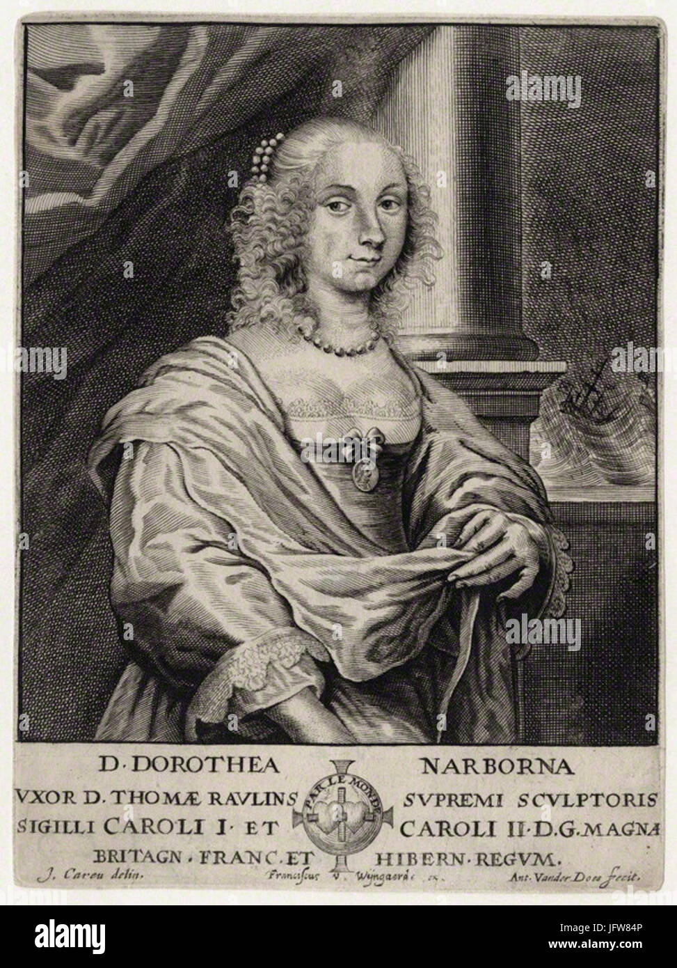 Antony van der Does - Dorothea Rawlins (née Narbona) Stock Photo