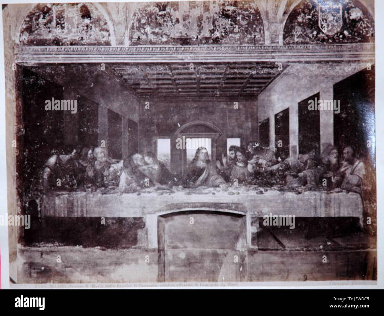 The last supper da vinci restoration hi-res stock photography and ...