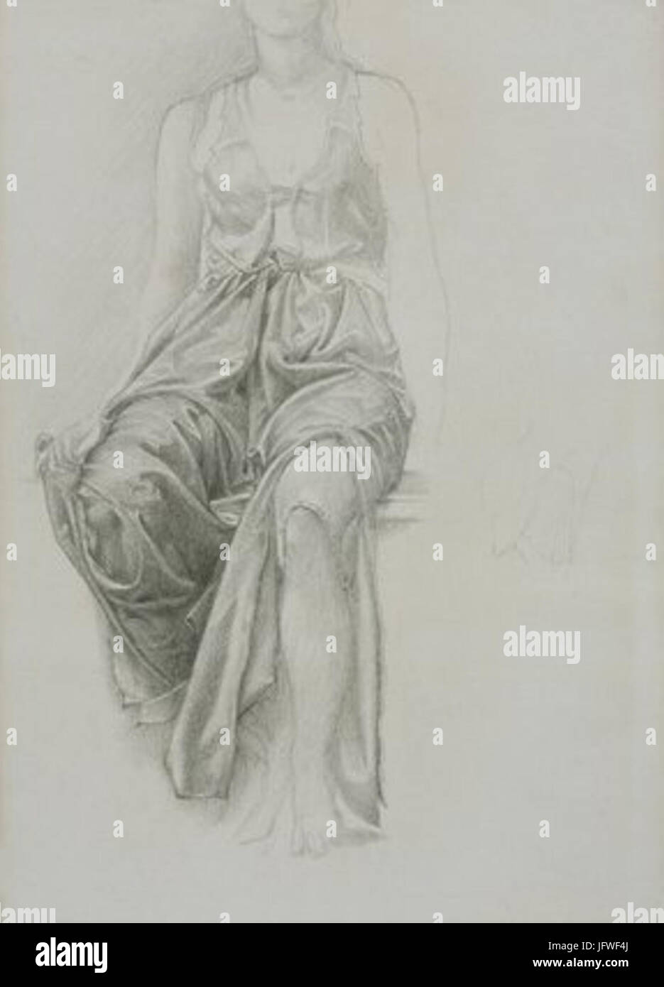 Burne Jones study Stock Photo Alamy