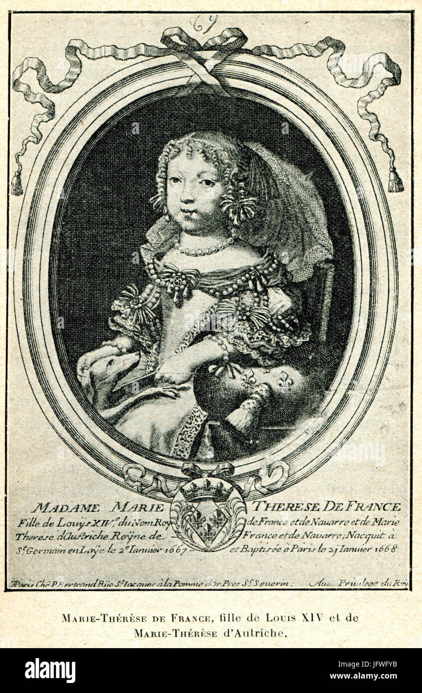 Cabanès, Éducation de Princes007 Marie-Thérèse de France enfant Stock Photo