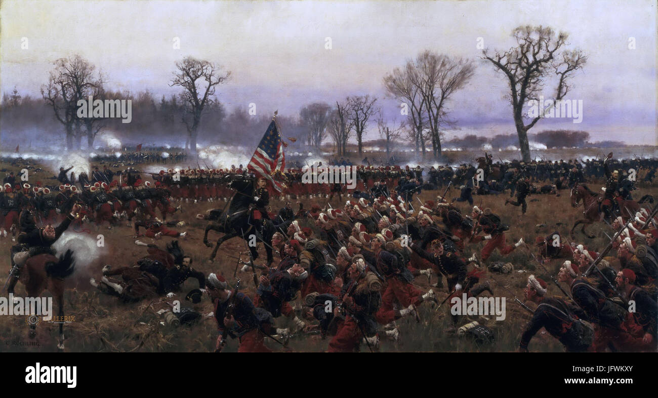 Carl Röchling - The Battle of Fredericksburg, December 13, 1862 Stock Photo
