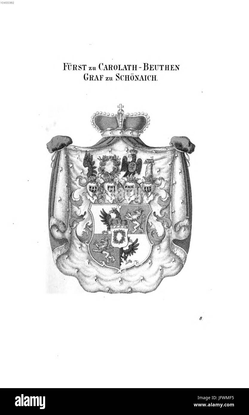 Carolath Beuthen Schönaich Tyroff HA Stock Photo Alamy