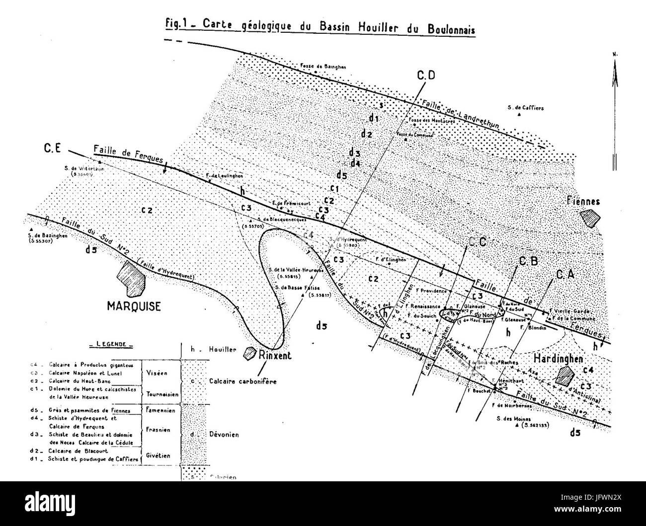 France mineral resources map hi-res stock photography and images - Alamy