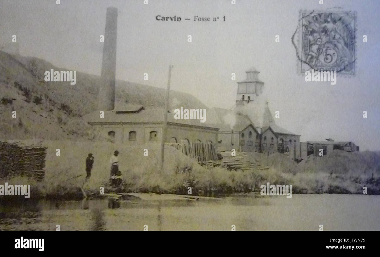 Carvin Fosse n° 1 des mines de Carvin (A Stock Photo Alamy