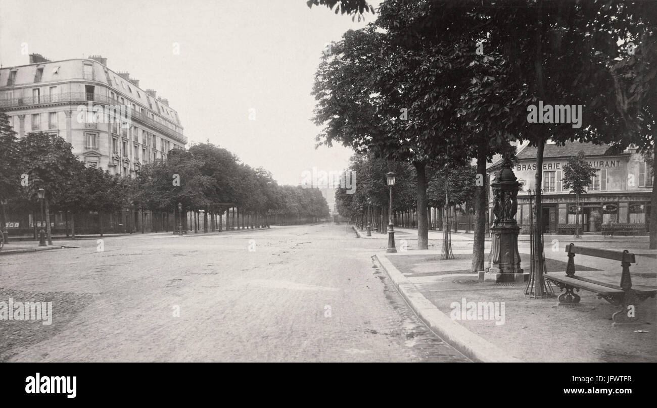 Charles Marville, Avenue de l'Observatoire, ca. 1853-70 Stock Photo