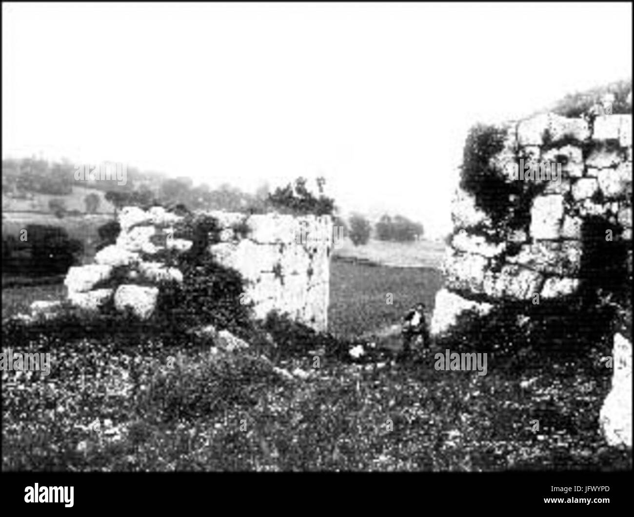 Ancient city wall gate Black and White Stock Photos & Images - Alamy