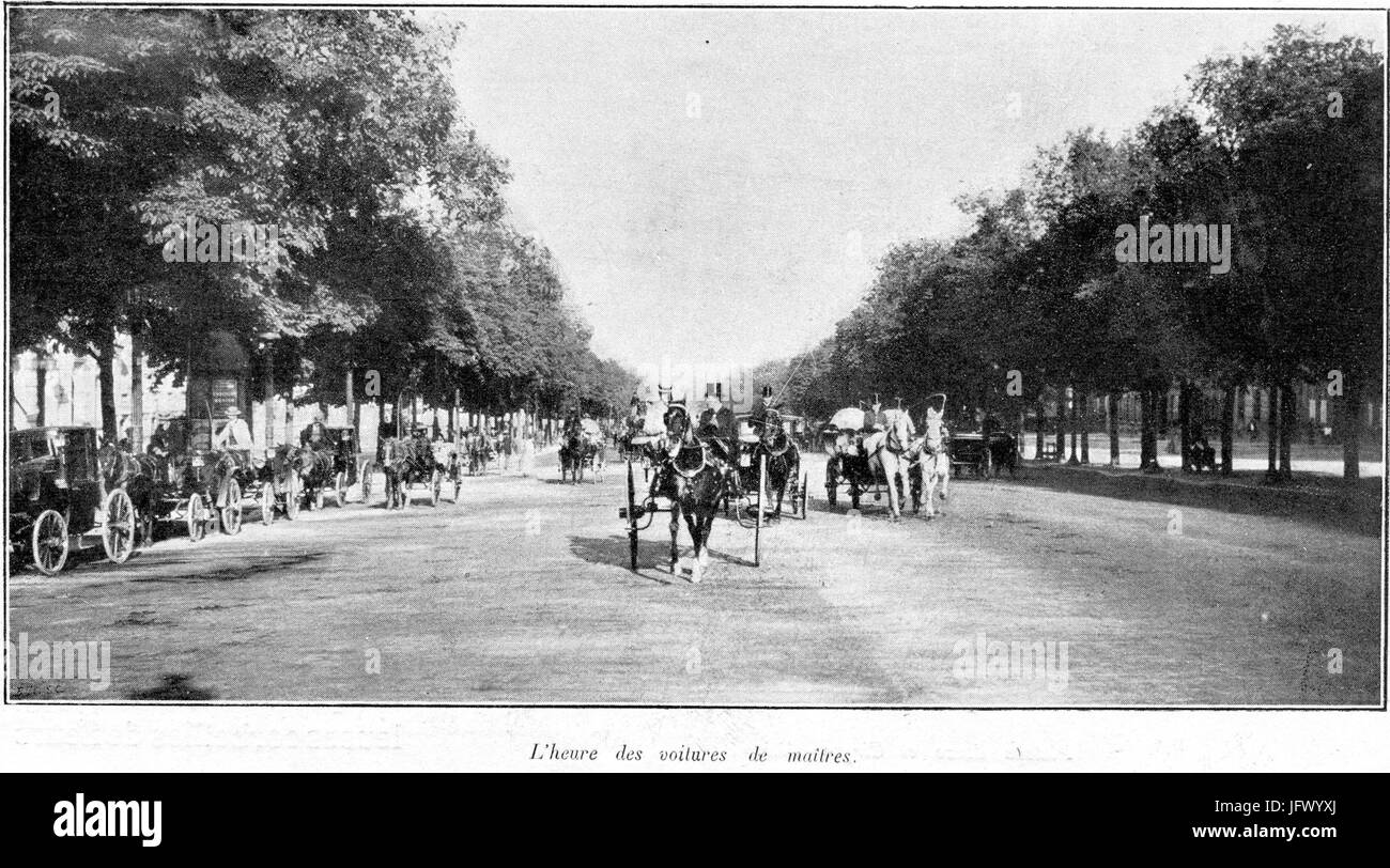 Clément Maurice Paris en plein air, BUC, 1897,073 L'heure des voitures