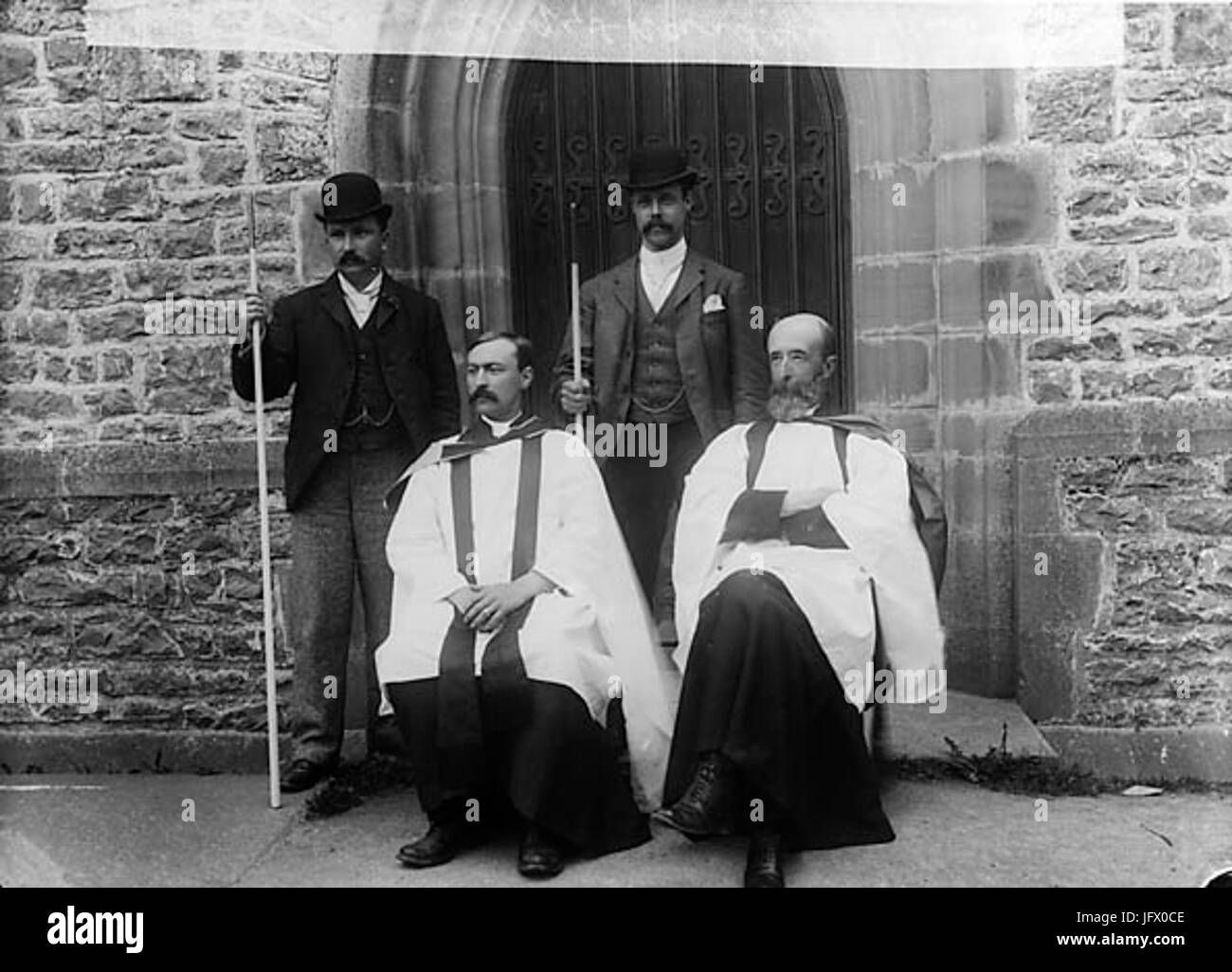 Clerics and wardens Narberth NLW3363836 Stock Photo Alamy