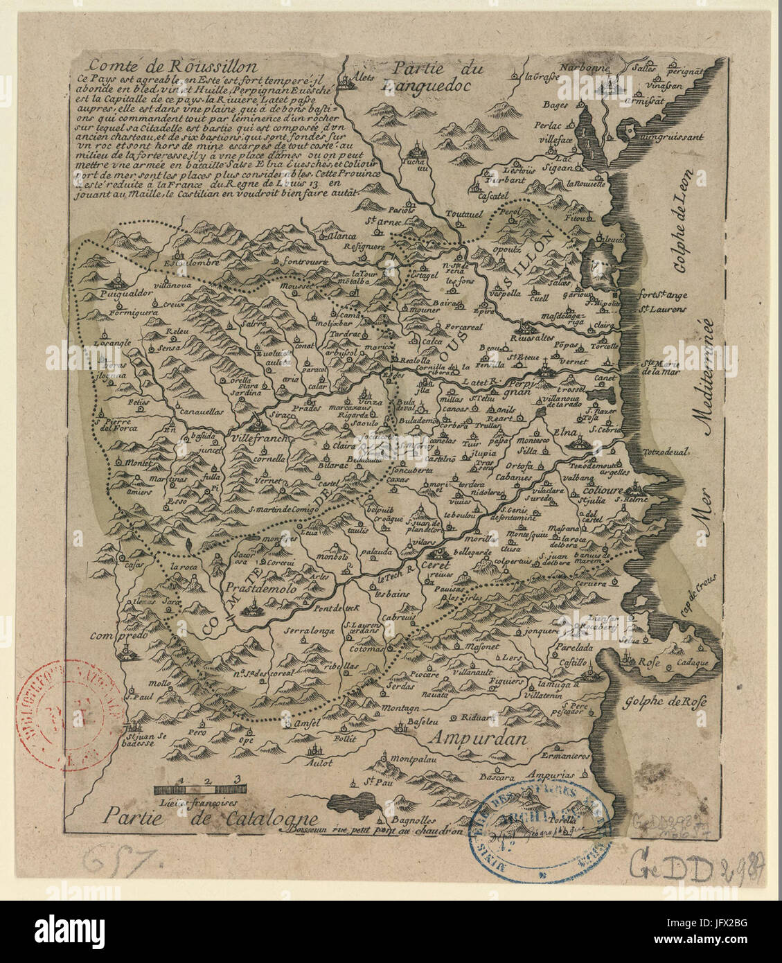 A reference to the Count of Roussillon in the 17th century, possibly a ...