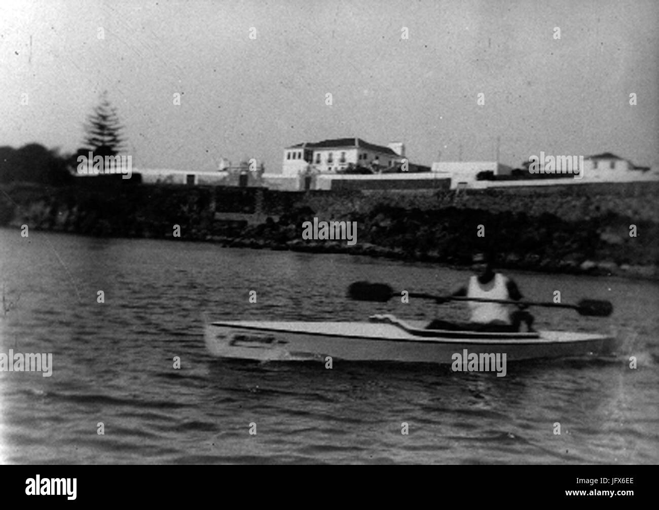 Baía de Villa Maria, Terceira, Carlos Alberto da Silveira Moniz do Canto Noronha, Séc. XX, Arquivo de Villa Maria, Angra do Heroísmo, Açores Stock Photo