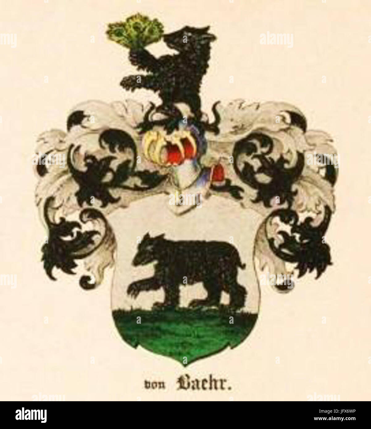 Baehr 28Bähr29 zu Livland Wappen Stock Photo