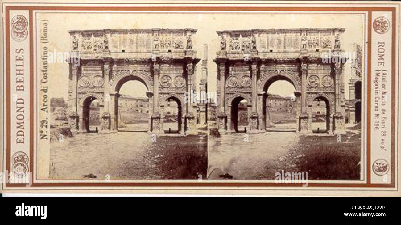 Behles Edmund 281841-192429 - n. 29 - Arco di Costantino 28Roma29 Stock Photo