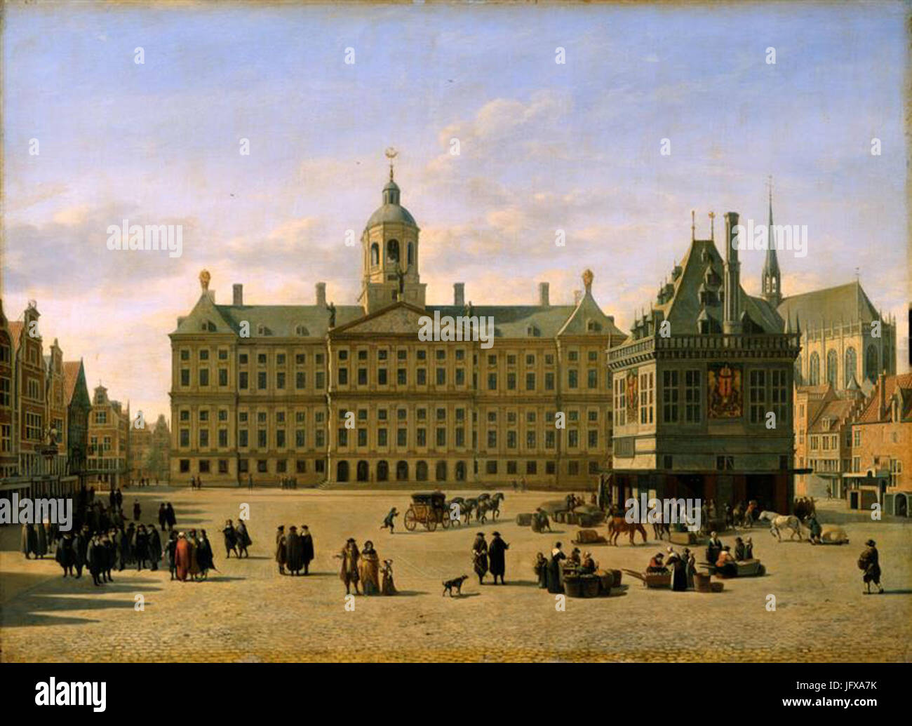 Berckheyde, Gerrit Adriaenszoon Dam square Amsterdam Gemäldegalerie