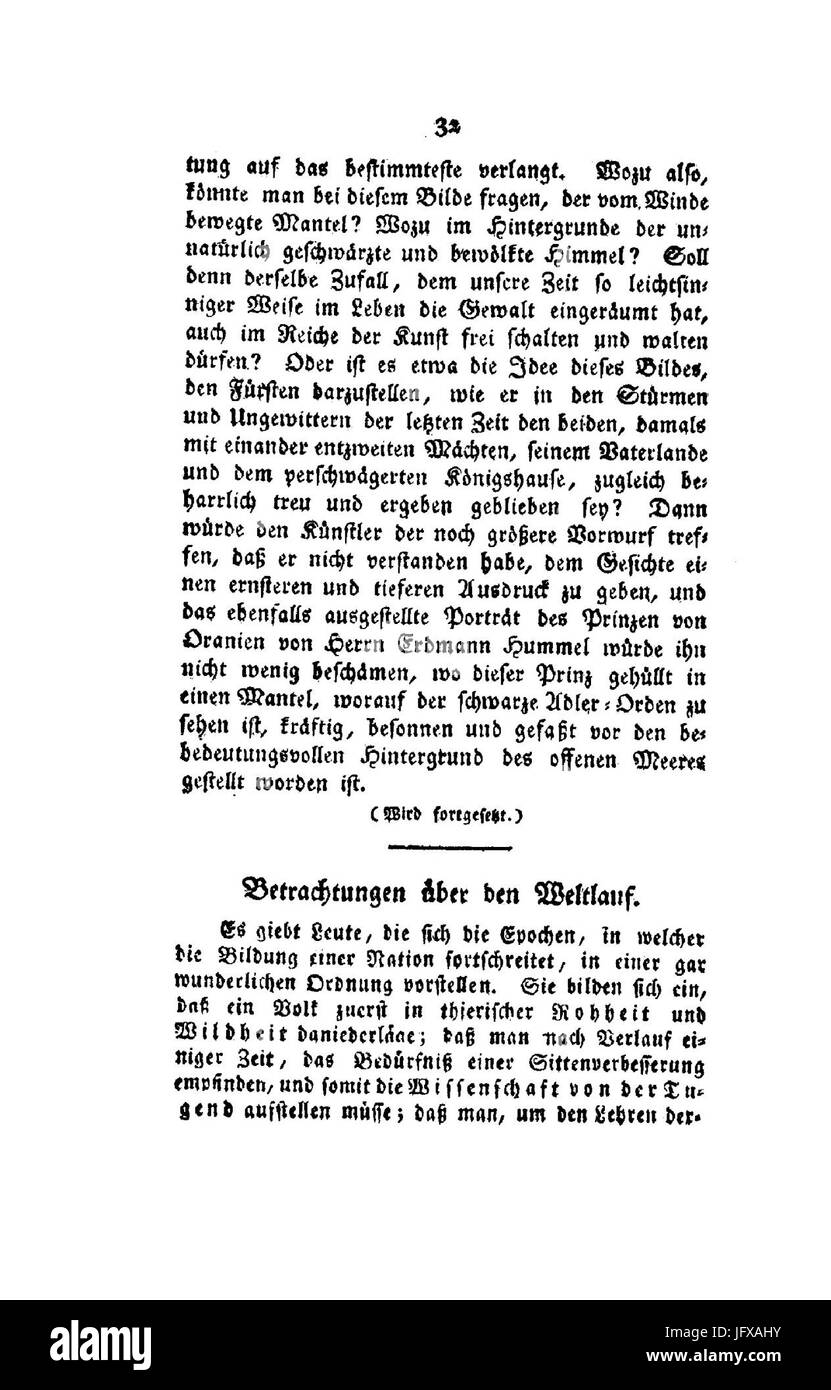Berliner Abendblätter 1810 032 Stock Photo