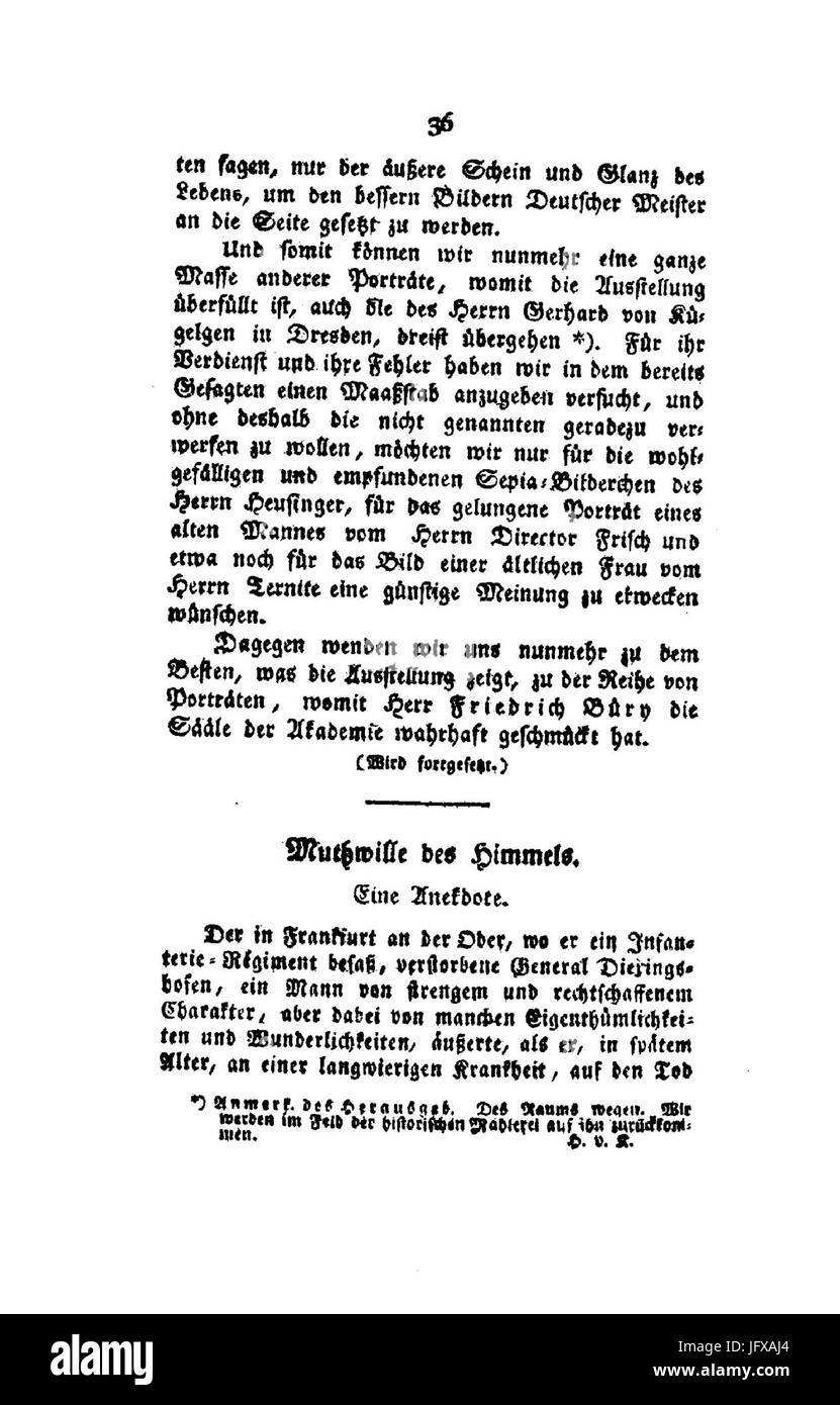 Berliner Abendblätter 1810 036 Stock Photo