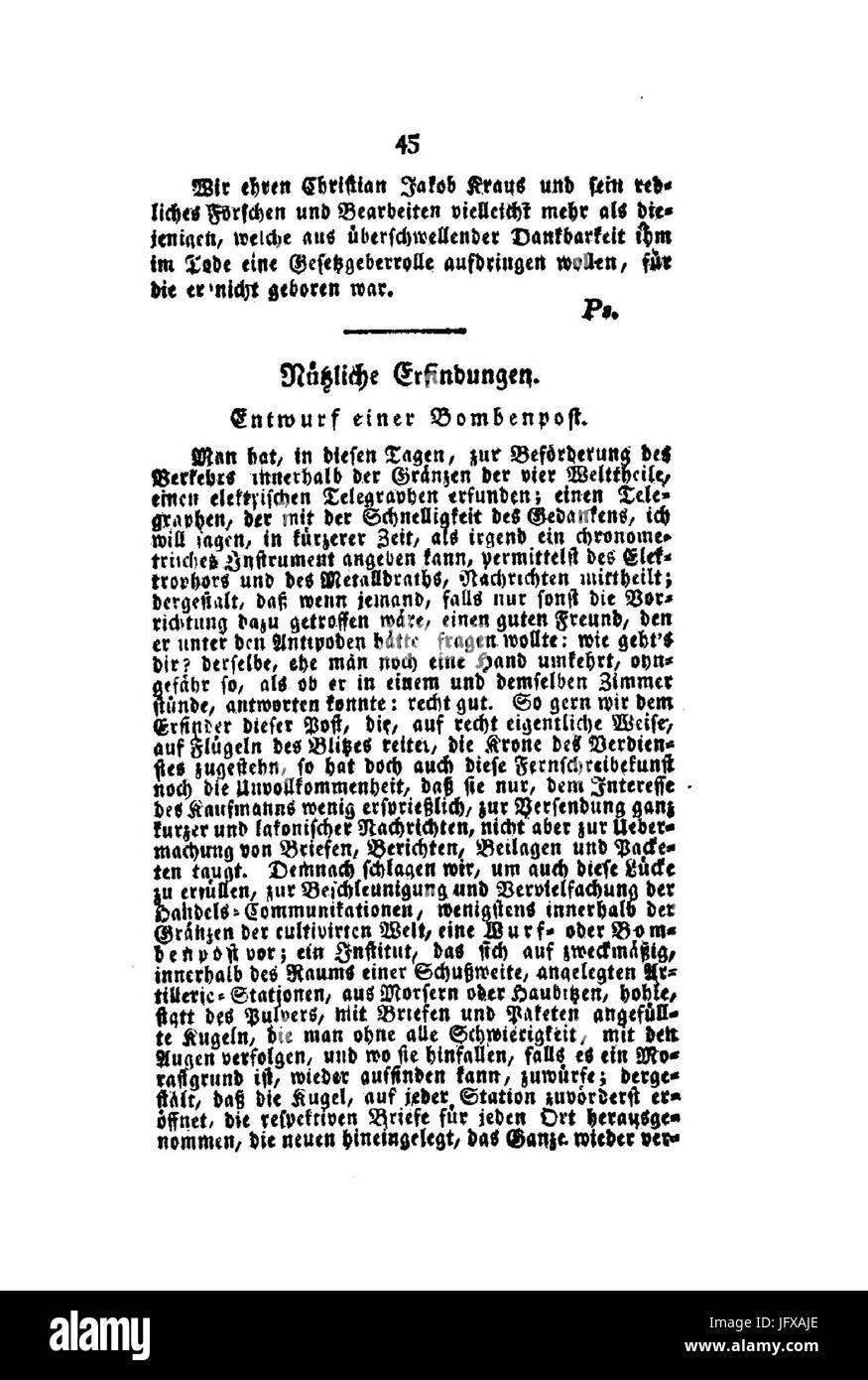 Berliner Abendblätter 1810 045 Stock Photo