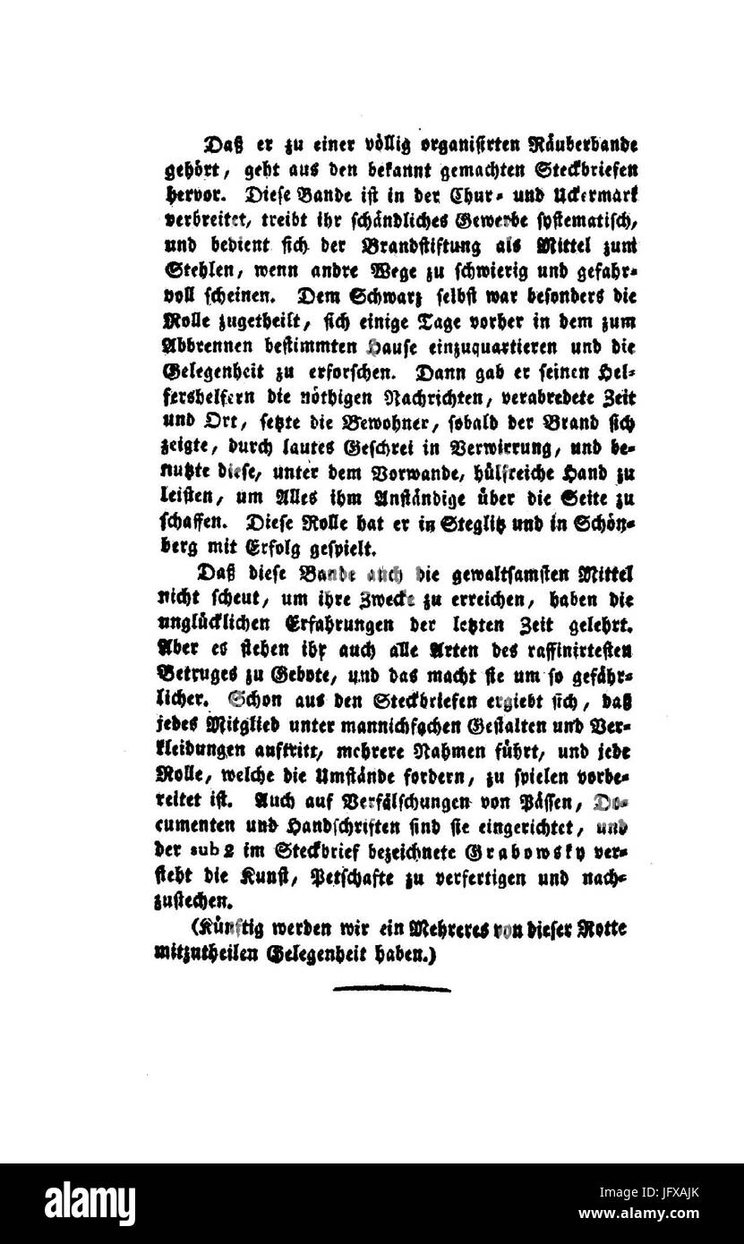 Berliner Abendblätter 1810 A32 Stock Photo