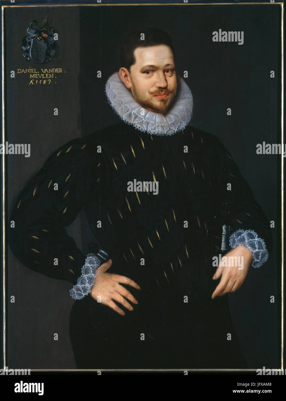 Bernaert de Rijckere Portrait of Daniël van der Meulen Stock Photo