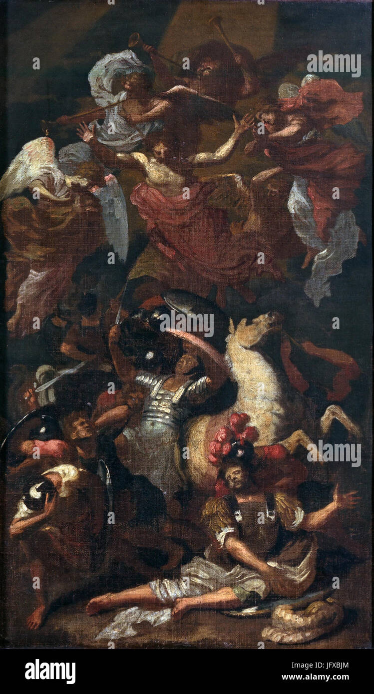 Bertholet Flemalle, La conversion de saint Paul, Musée des beaux-arts, Liège, Belgium Stock Photo