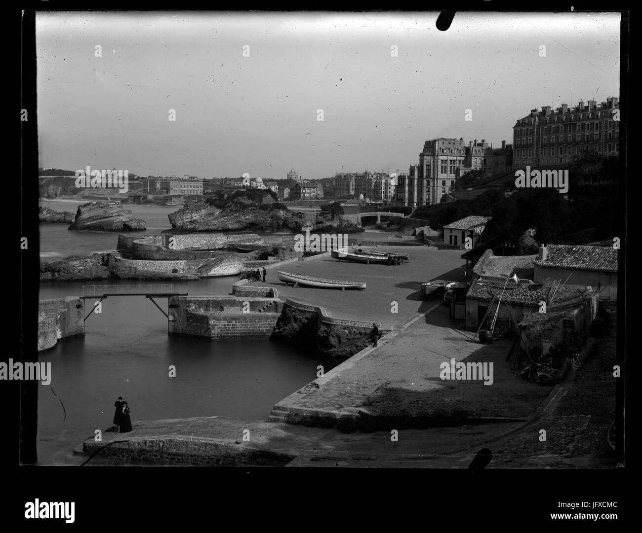 Biarritz - Port des pêcheurs - MHNT PHa 912 B030 Stock Photo