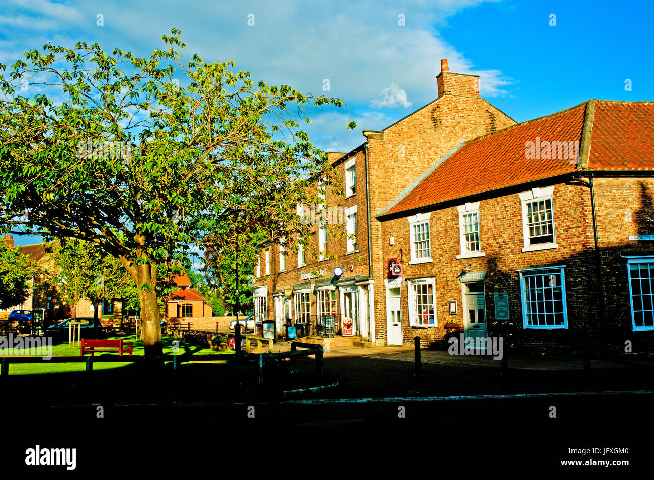 Easingwold Town centre, North Yorkshire Stock Photo Alamy