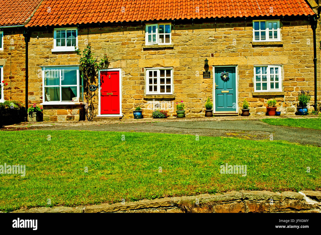 The Old Post Office Cottages Borrowby North Yorkshire Stock