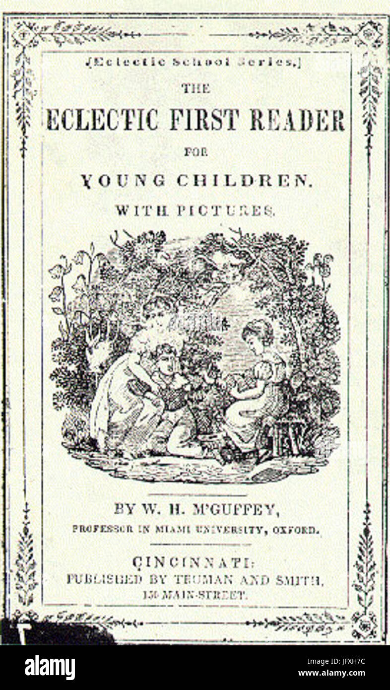 Cover of McGuffey s First Eclectic Reader Stock Photo - Alamy