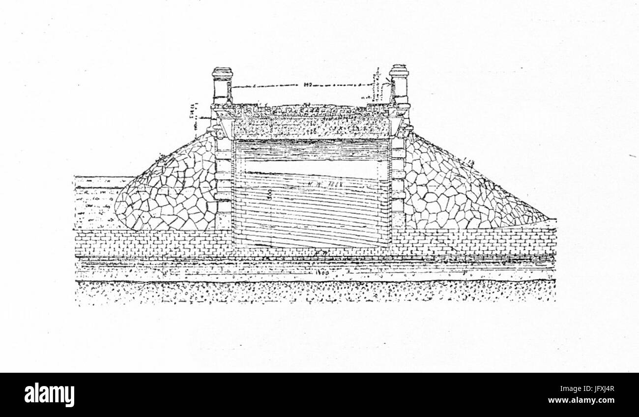 Die Entwicklung der Anwendung und Bauweise der Gewölbe in der Baukunst - Fig. 09 Stock Photo