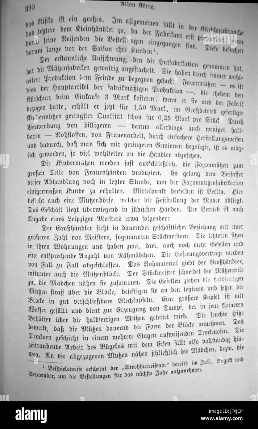 Die Kürschnerei in Frankenberg in Sachsen, Albin König, 1895-330 Stock Photo