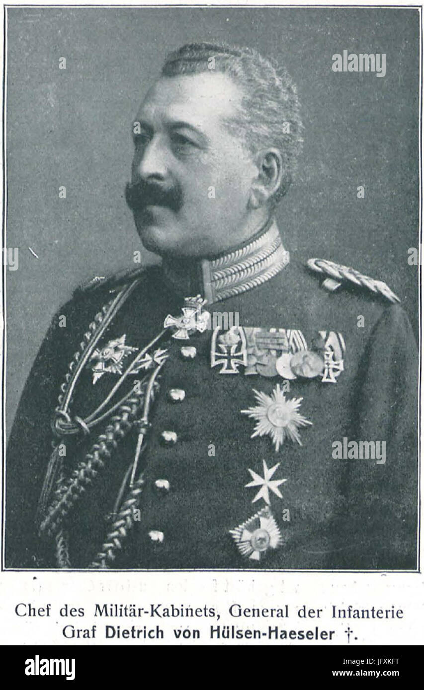 Dietrich von Hülsen-Haeseler (BerlLeben 1908-11) Stock Photo