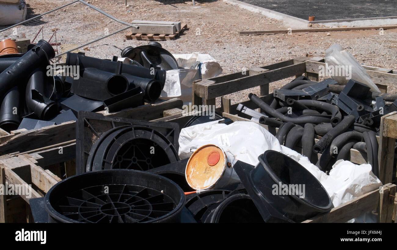 Construction Site on a summer Sunday Stock Photo - Alamy