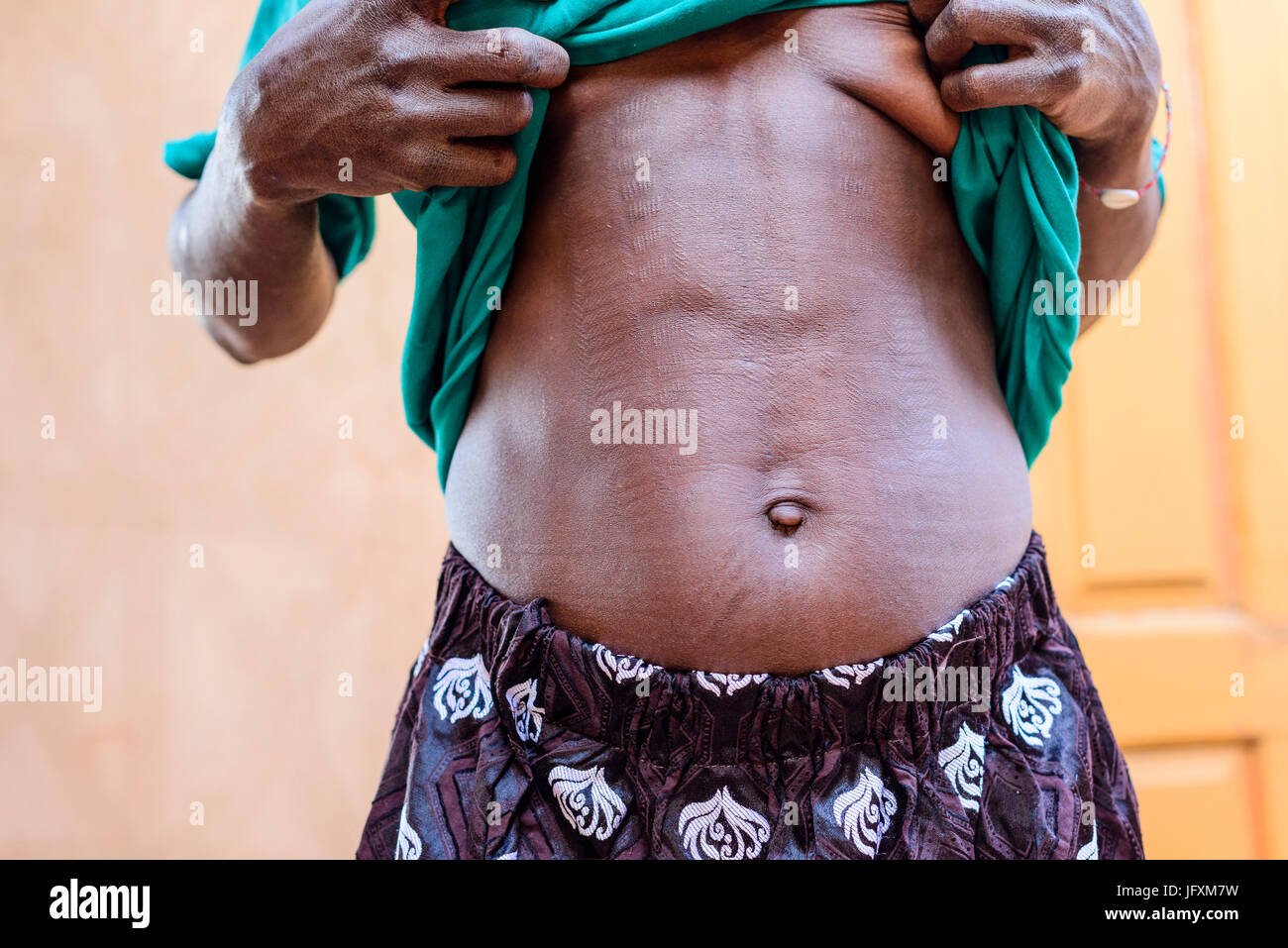 Somba people in Benin Stock Photo