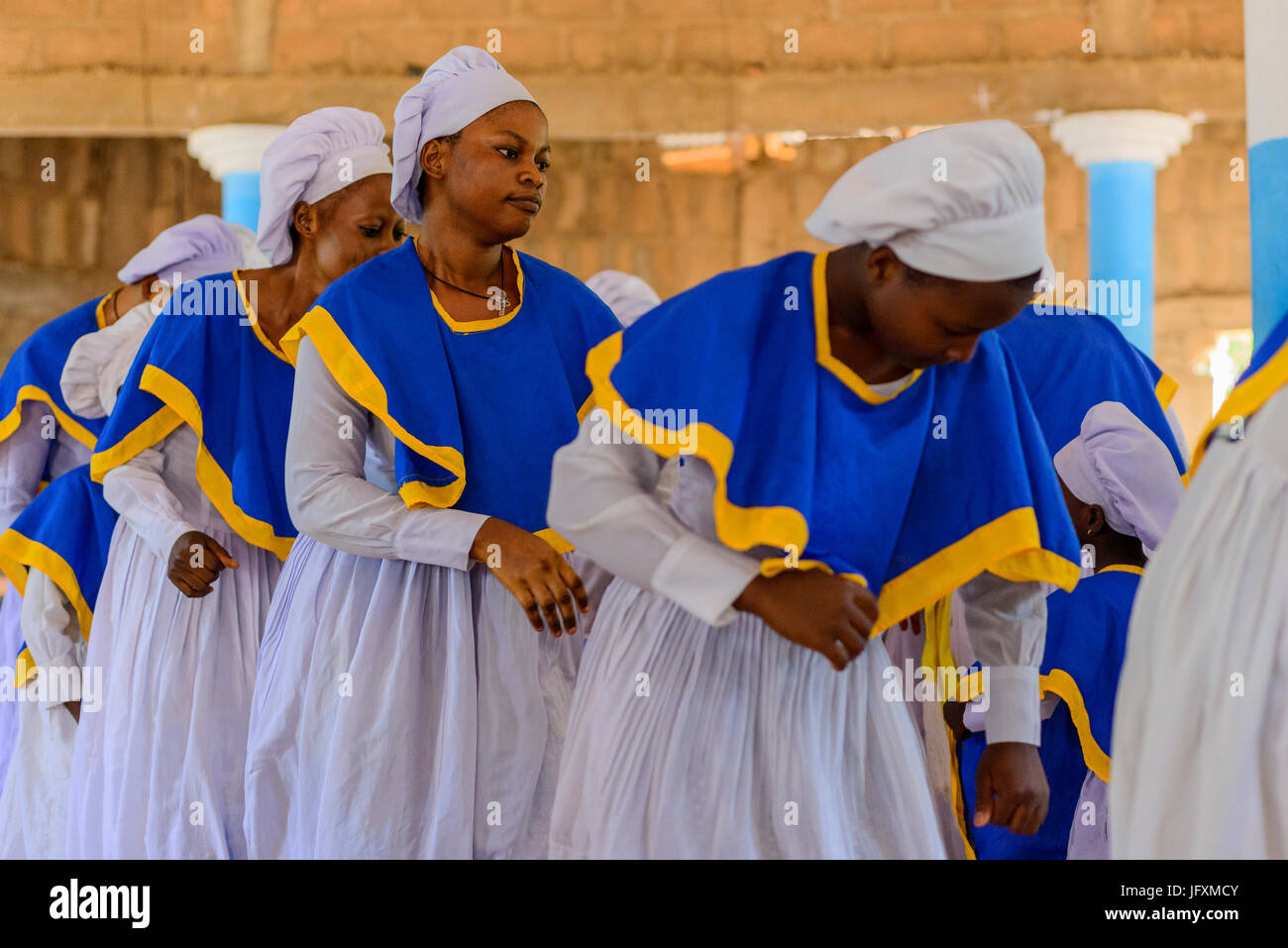 Celestial Church of Christ in Benin Stock Photo