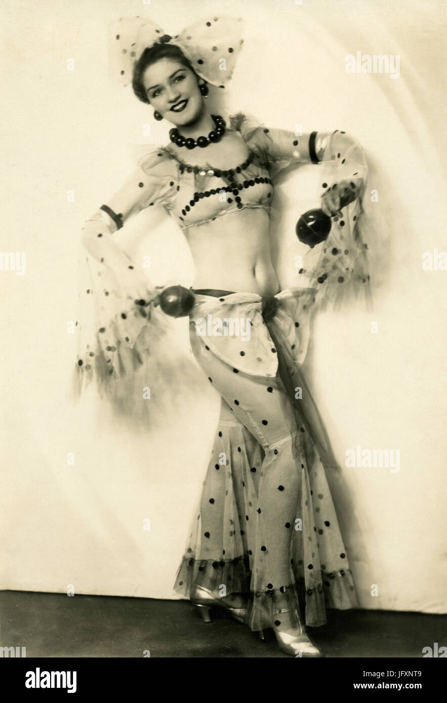Burlesque artist Belle Barrie Stock Photo