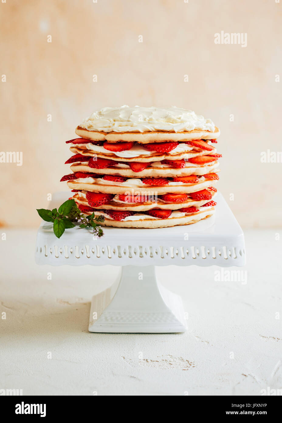 Pancake Cake Stock Photo