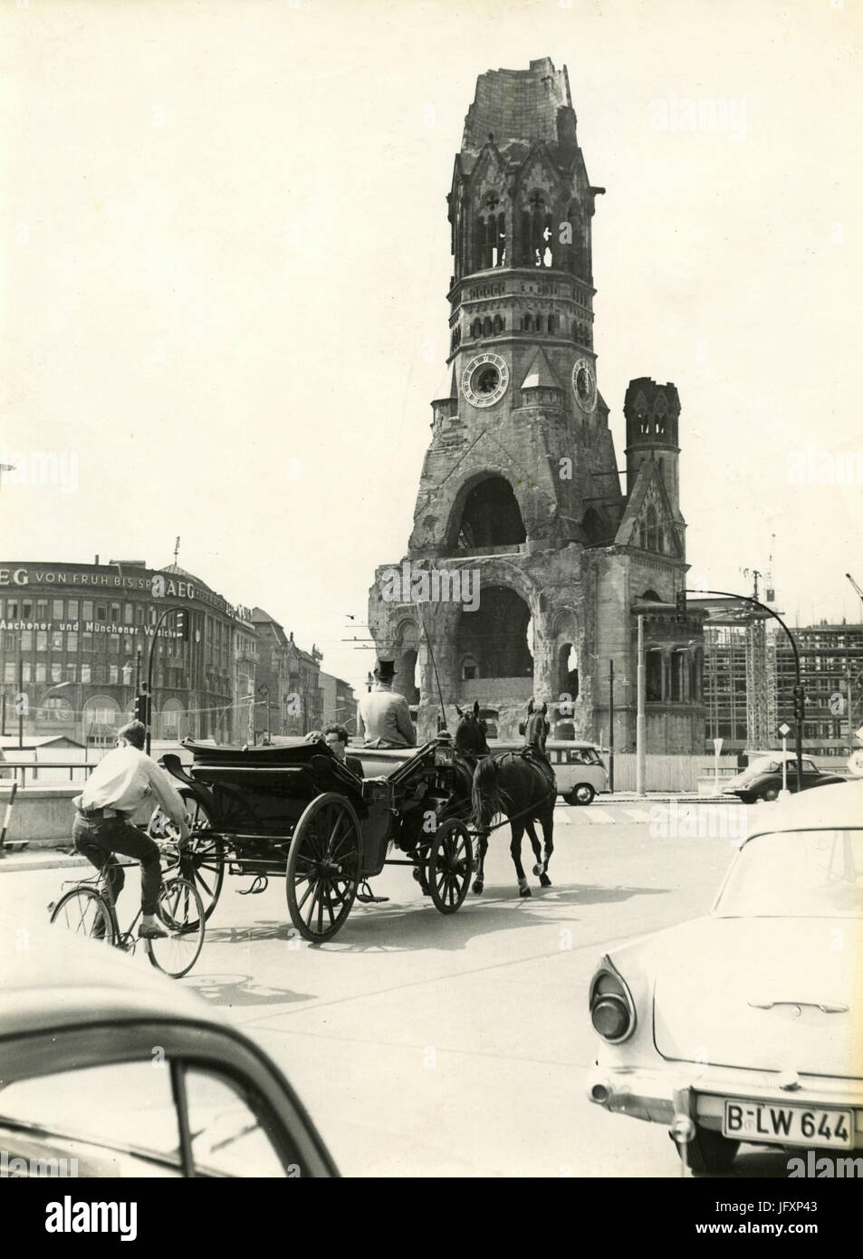 The ruins of Kaiser Wilhelm Memorial church, Berlin, Germany Stock Photo