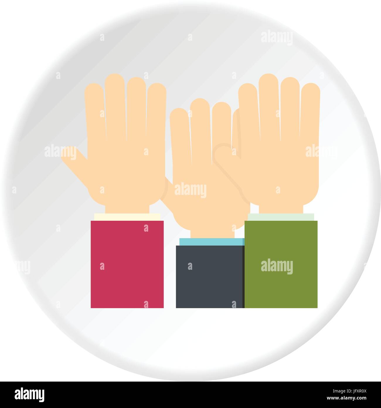 Many hands circle Stock Vector Images - Alamy