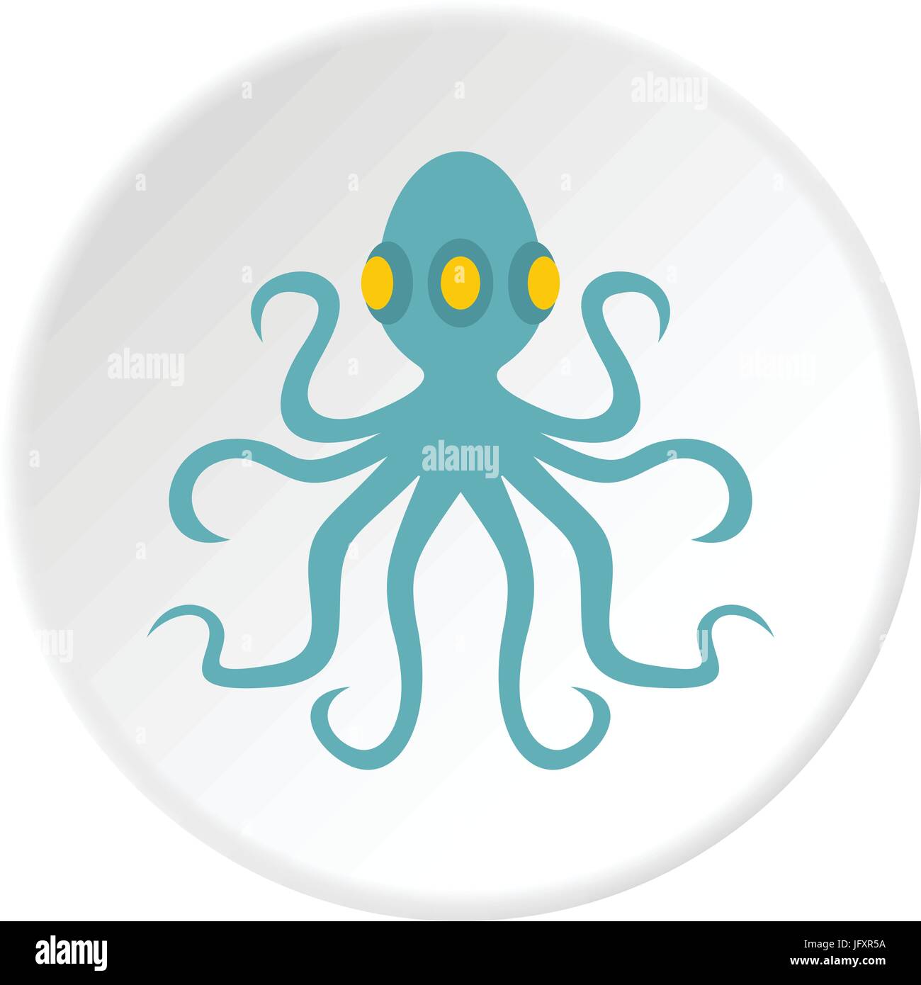 Octopus, icon circle Stock Vector Image & Art - Alamy