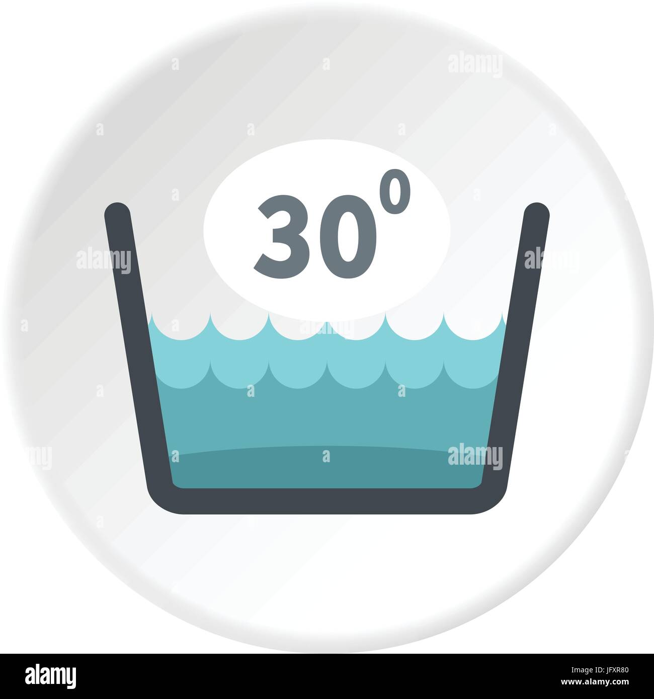 Delicate Gentle Thirty Degrees Icon Circle Stock Vector Delicate Gentle Thirty Degrees Icon Circle Stock Vector