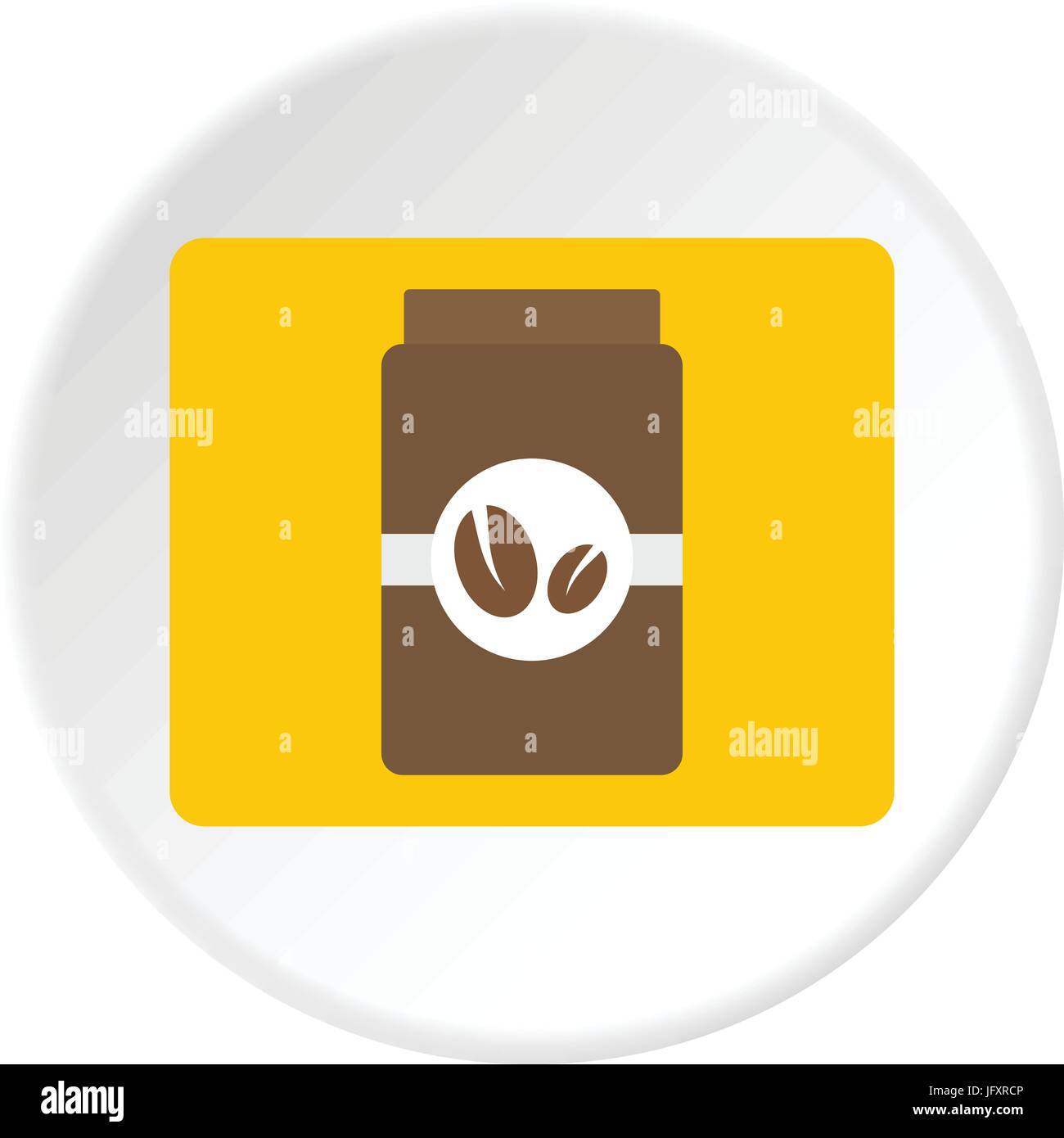 Brown coffee jar icon circle Stock Vector Image & Art Alamy